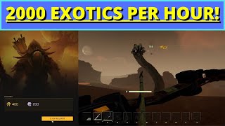 Fastest Way to Get Exotics  2000 Per Hour [upl. by Nawiat]