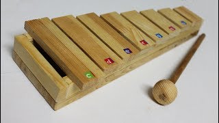 How to make Xylophone  DIY Music Instruments [upl. by Magill]