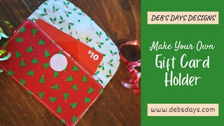 Fabric Gift Card Holder Tutorial  The Sewing Room Channel [upl. by Shwalb]