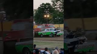 quotFantasyquot at the Wyandot County Fair truckpulling Chevy modifiedcars [upl. by Ehman]