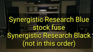 Synergistic Research blue and black fuse compared to stock [upl. by Marlowe975]