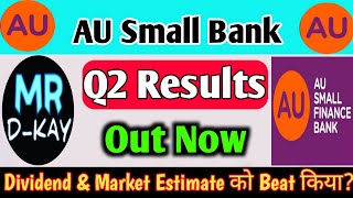 au bank Q2 results 2025  au bank share news  au bank dividend  au small finance bank latest news [upl. by Brianne]