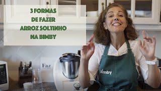 3 formas de fazer arroz branco na bimby [upl. by Caswell407]