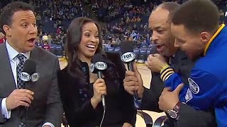 Stephen Curry Scares the Crap Out of Dell Curry [upl. by Ita]