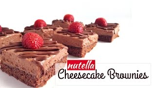 Nutella Cheesecake Brownies [upl. by Arrim146]