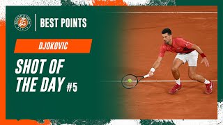 Shot of the day 5 Novak Djokovic  RolandGarros 2024 [upl. by Daren887]