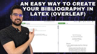 An easy way to create a bibliography in Latex Overleaf [upl. by Tasiana]