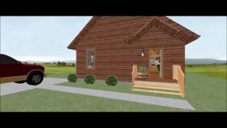 Conestoga Log Cabin Kit Tour  27 x 45 Meadowbrook with 3 BR  25 BA  1215 SQF [upl. by O'Carroll]