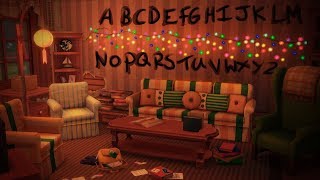 SIMS 4 STRANGER THINGS inspired Living room  Speed Build [upl. by Revilo550]