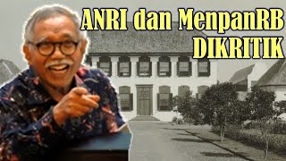 ARSIP NASIONAL RI DAN MENPANRB DIKRITIK SOAL PEJABAT KEPALA ANRI [upl. by Gerianne]