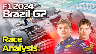 Verstappen Domination  F1 2024 Brazil GP Race Analysis [upl. by Antonina]