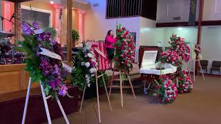 My Sister Syl￼ Diaz singing Alabaster Box at Tia Arlene HomeGoing Service ￼ [upl. by Auroora]