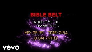 Travis Tritt  Bible Belt Karaoke [upl. by Annoda151]