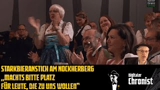 Starkbieranstich am Nockherberg  quotMachts bitte Platz für Leute die zu uns wollenquot [upl. by Yeargain]