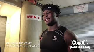 Nebraska Football Jaquez Yant Talks Improvement Through Spring [upl. by Fechter897]