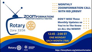 Rotary Zones 3334 ZOOMformation 202223  S03  September 2022 [upl. by Traweek]