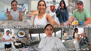 Todos se Fueron a VOTAR menos YO😭🇺🇸 Primeras Elecciones de Emily😱🤫 Fuertes Tormentas⛈♡IsabelVlogs♡ [upl. by Camel]