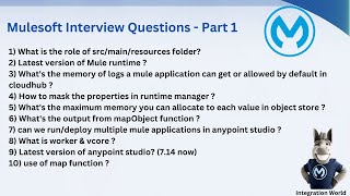 Mulesoft Interview Questions Part1 [upl. by Dodwell153]