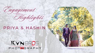 Priya amp Hashin Engagement  KVN Bros Photography  Highlights [upl. by Kampmann58]