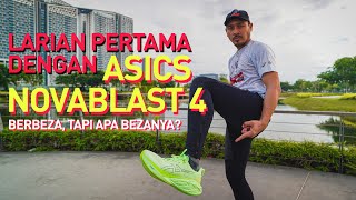 Vlog Asics Novablast 4  Larian Pertama dan Review [upl. by Peria]