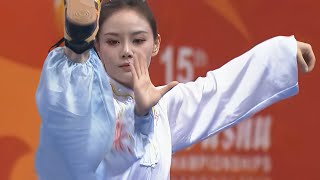 2019 Bi Ying Liang CHN  Taiji  1st  15th WWC  Shanghai Wushu Worlds [upl. by Klingel405]