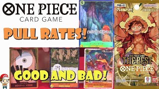 PRB01 Pull Rates Revealed Super Rare in EVERY Pack Good AND Bad NewsOne Piece TCG News [upl. by Alletneuq]