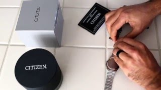 How to shorten your new Citizen watch band non pin style using a nail [upl. by Chucho]