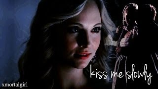 Damon and Caroline  kiss me slowly [upl. by Einnob]