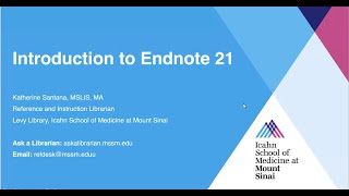 Introduction to EndNote 21 [upl. by Nylimaj339]