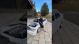 Lowrider Mercedes shortsfeed youtubeshorts ytshorts rider jdm car mercedes [upl. by Oidivo]