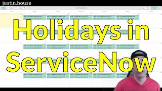 Holidays in ServiceNow [upl. by Small]