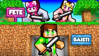 BAIETI VS FETE la Hunters si SPEEDRUNER in Minecraft [upl. by Hukill]