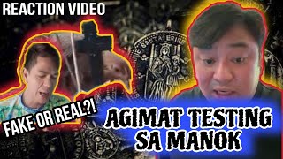 AGIMAT TESTING SA MANOK PART 2  REACTION VIDEO  ISAMATAC INATAC  MEDALYON  KUMANDER BANTUGAN [upl. by Enyahc]