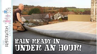 How To Fit An Epdm Roofing Rubber Membrane [upl. by Dagney]