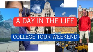 Day in the Life College Tour Weekend Pitt WVU and more [upl. by Nallad130]