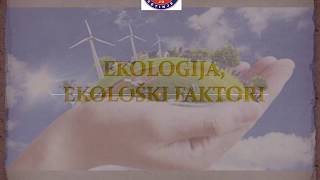 BIOLOGIJA  I razred  Ekologija ekološki faktori [upl. by Vevina]