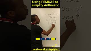 PEMDAS Maths Problem Algebra Fundamentals  math  maths mathshorts mathtricks [upl. by Aiki52]