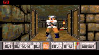 Wolfenstein 3D Spear End Of Destiny  Level 5 [upl. by Monagan164]