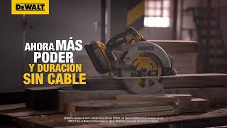 Sierra Circular Inalámbrica DEWALT DCS570 y Batería POWERSTACK DCBP520 [upl. by Ajed]