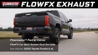 Flowmaster FlowFX Dual Side Exit Exhaust System for 20222023 Toyota Tundra 34L V6 718142 [upl. by Drawyah167]