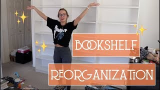 REORGANIZING MY BOOKSHELVES [upl. by Ahsieit]