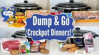 6 DUMP amp GO CROCKPOT DINNERS  The EASIEST Tasty Slow Cooker Recipes  Julia Pacheco [upl. by Hanway]