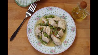 Bocconcini di pollo con piselli [upl. by Netsyrk]