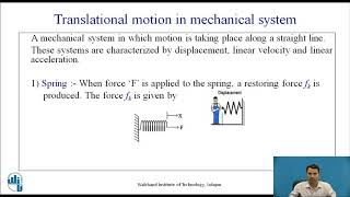 Mathematical Modelling of Mechanical Translational System [upl. by Ilanos]