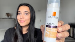 REVIEW LA ROCHEPOSAY ANTHELIOS PIGMENT CORRECT SPF50 IN LIGHT [upl. by Anilemrac]