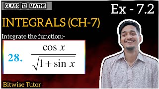 Q28  Integrate cos x by root 1  sin x  Integrate cosx√1sinx [upl. by Callum812]