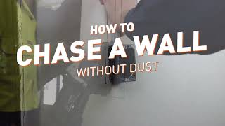 How to chase a wall without dust using the Arbortech AS175 [upl. by Martica565]