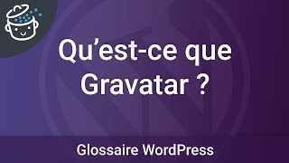 Glossaire  Questce que Gravatar [upl. by Ahsenrat]