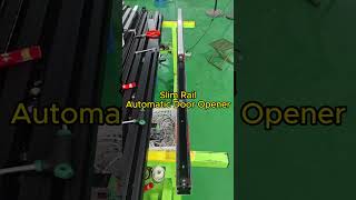 Slim rail automatic sliding door operator All parts will be put in the rail before shipment [upl. by Ranna]