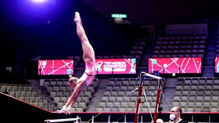 Angelina Melnikova RUS Uneven Bars  2021 World Championships  Podium Training [upl. by Notsyrb]